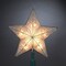 KSA 8.5&#x22; Pre-Lit Capiz-Style Scrolling Star Christmas Tree Topper - Clear Lights